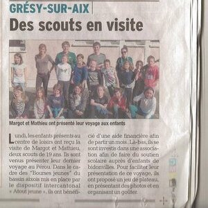 Des scouts en visite à l'ACEJ