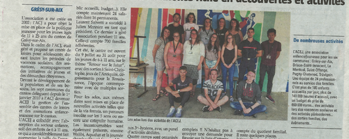 Article L’Essor Savoyard - jeudi 12 juillet 2018