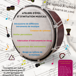 Affiche "Au rythme de la musique"