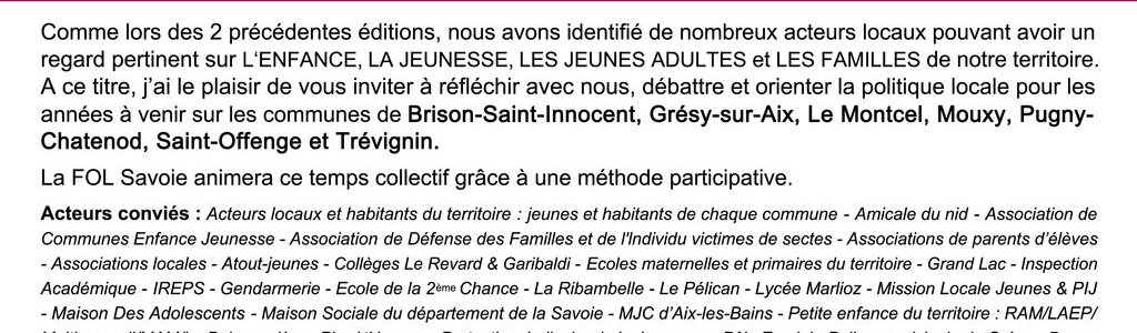 Invitation CLEJ - 17 novembre de 13h30 à 16h30