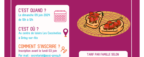 Atelier apéro estival